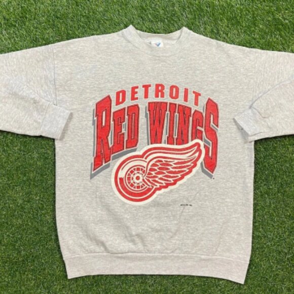 Vintage 90s Detroit Red Wings Crewneck Sweatshirt, Detroit Red Wings NHL Shirt - Picture 1 of 2